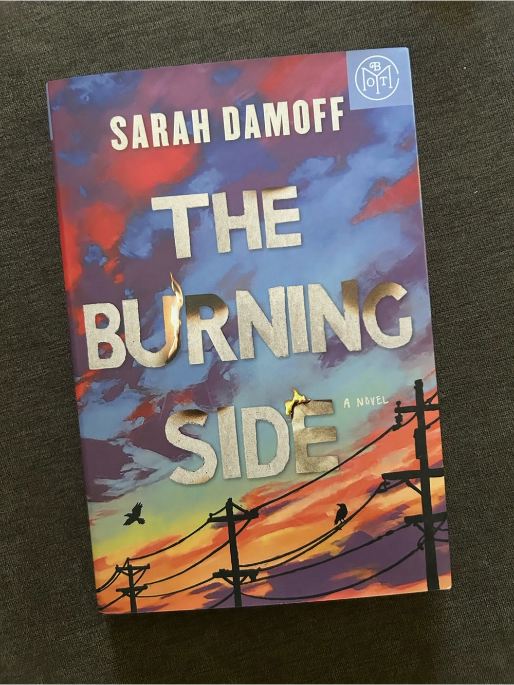 BOTM The Burning Side by Sarah Damoff Book